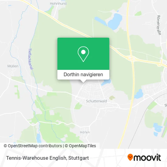 Tennis-Warehouse English Karte
