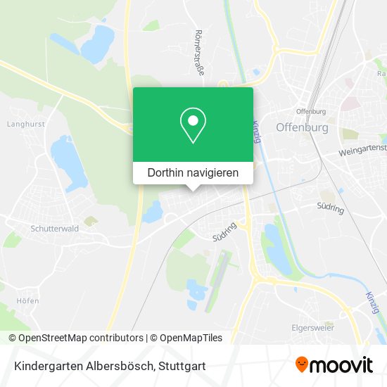 Kindergarten Albersbösch Karte