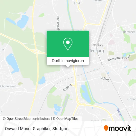 Oswald Moser Graphiker Karte