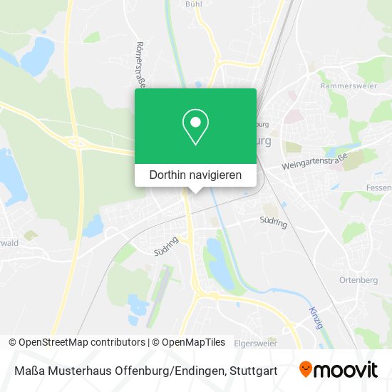 Maßa Musterhaus Offenburg / Endingen Karte