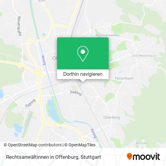 Rechtsanwältinnen in Offenburg Karte