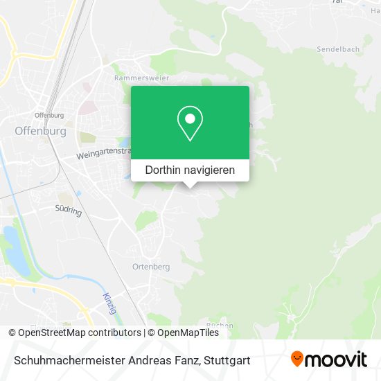 Schuhmachermeister Andreas Fanz Karte