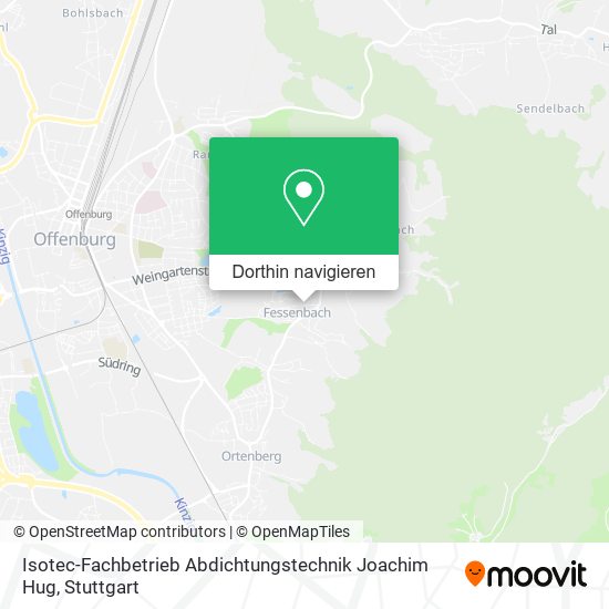 Isotec-Fachbetrieb Abdichtungstechnik Joachim Hug Karte