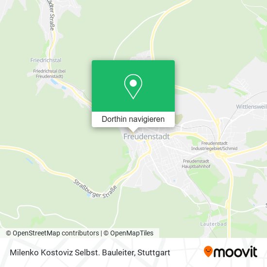 Milenko Kostoviz Selbst. Bauleiter Karte