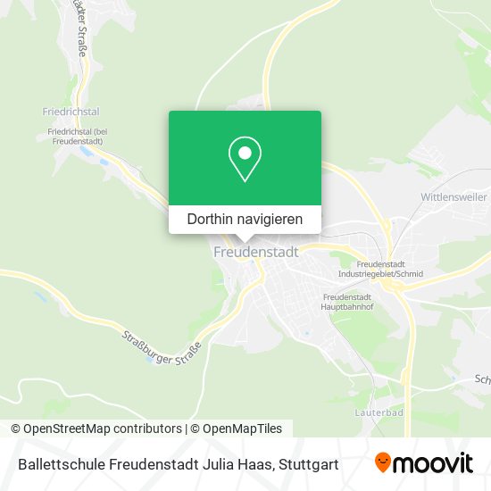 Ballettschule Freudenstadt Julia Haas Karte
