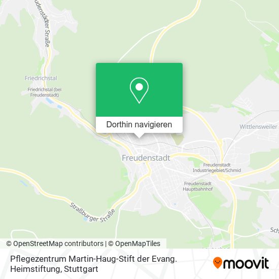 Pflegezentrum Martin-Haug-Stift der Evang. Heimstiftung Karte