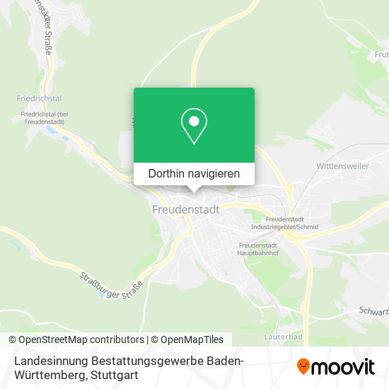 Landesinnung Bestattungsgewerbe Baden-Württemberg Karte