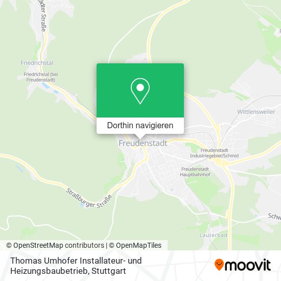 Thomas Umhofer Installateur- und Heizungsbaubetrieb Karte