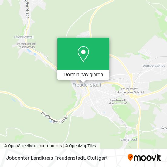 Jobcenter Landkreis Freudenstadt Karte