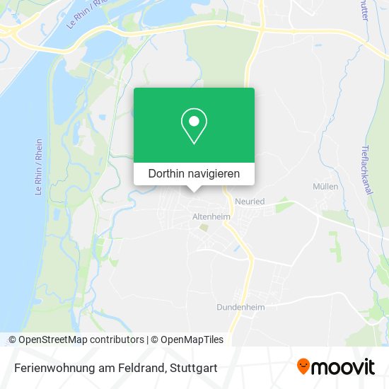Ferienwohnung am Feldrand Karte