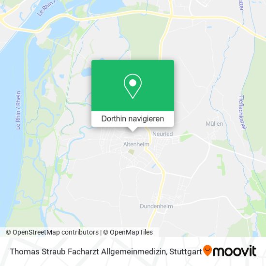 Thomas Straub Facharzt Allgemeinmedizin Karte