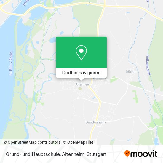 Grund- und Hauptschule, Altenheim Karte