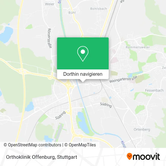 Orthoklinik Offenburg Karte