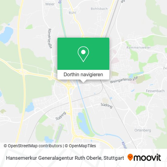 Hansemerkur Generalagentur Ruth Oberle Karte