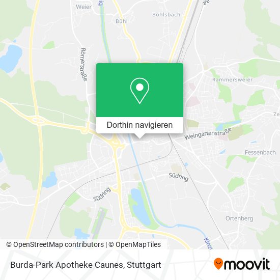 Burda-Park Apotheke Caunes Karte
