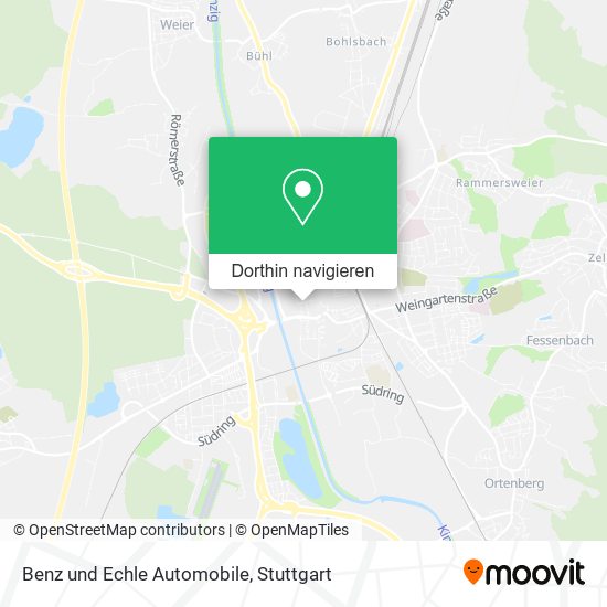 Benz und Echle Automobile Karte