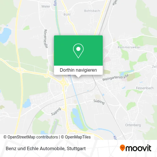 Benz und Echle Automobile Karte