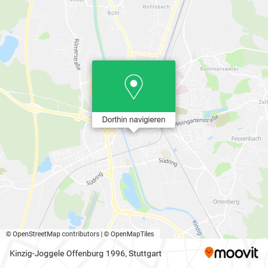 Kinzig-Joggele Offenburg 1996 Karte