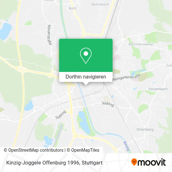 Kinzig-Joggele Offenburg 1996 Karte