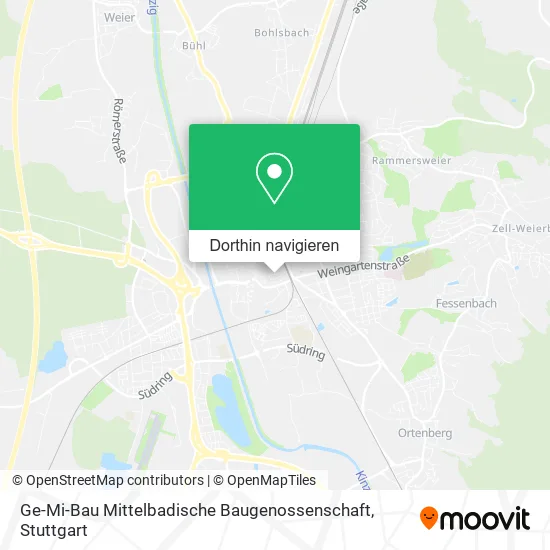 Ge-Mi-Bau Mittelbadische Baugenossenschaft Karte