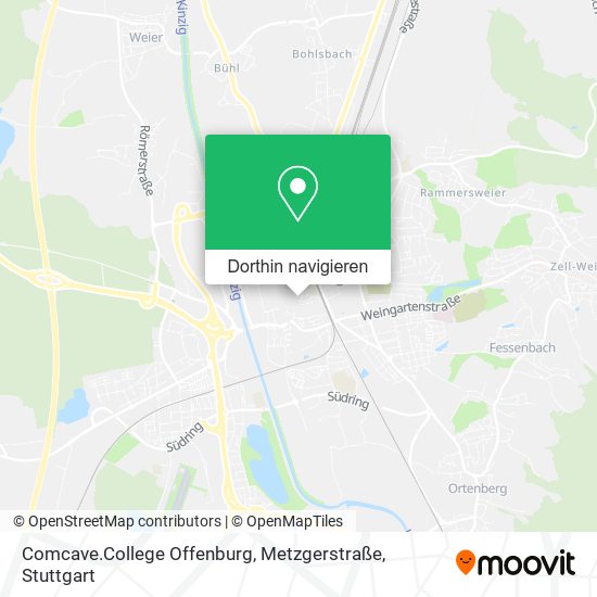 Comcave.College Offenburg, Metzgerstraße Karte