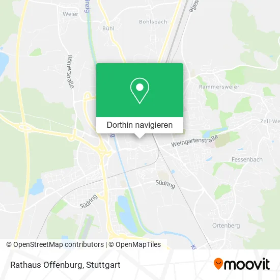 Rathaus Offenburg Karte