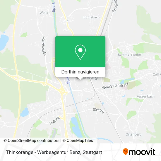 Thinkorange - Werbeagentur Benz Karte