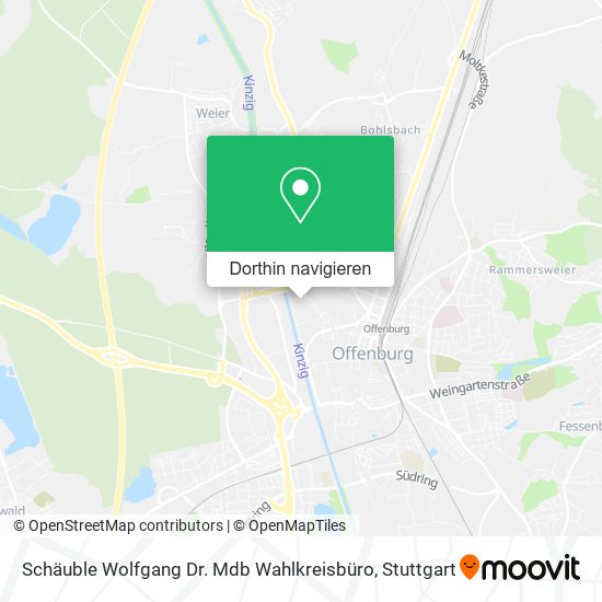 Schäuble Wolfgang Dr. Mdb Wahlkreisbüro Karte