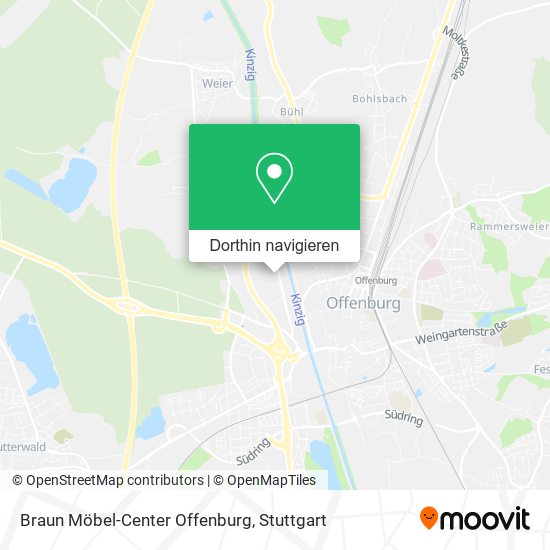 Braun Möbel-Center Offenburg Karte