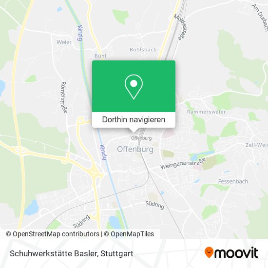 Schuhwerkstätte Basler Karte