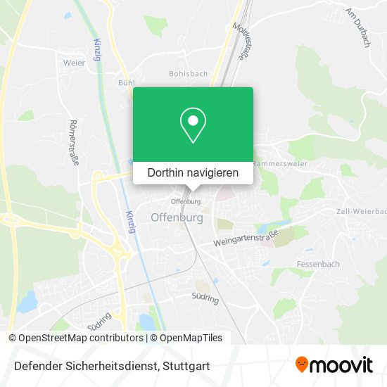 Defender Sicherheitsdienst Karte