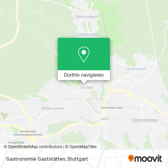 Gastronomie Gaststätten Karte