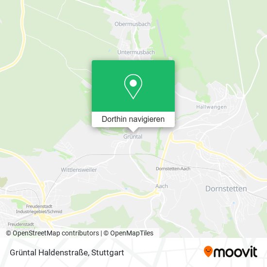 Grüntal Haldenstraße Karte