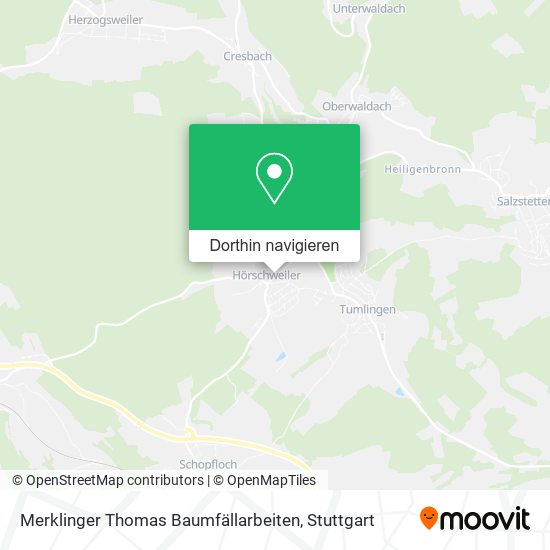 Merklinger Thomas Baumfällarbeiten Karte