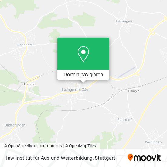 Iaw Institut für Aus-und Weiterbildung Karte