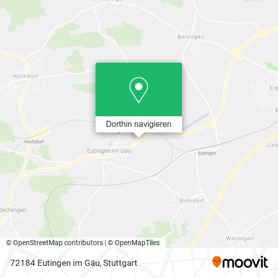 72184 Eutingen im Gäu Karte