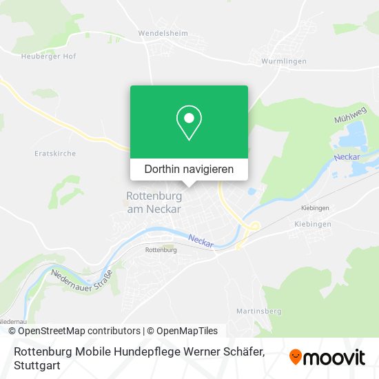 Rottenburg Mobile Hundepflege Werner Schäfer Karte