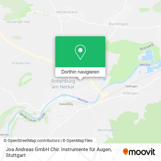 Joa Andreas GmbH Chir. Instrumente für Augen Karte