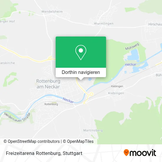 Freizeitarena Rottenburg Karte