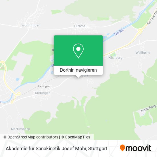Akademie für Sanakinetik Josef Mohr Karte
