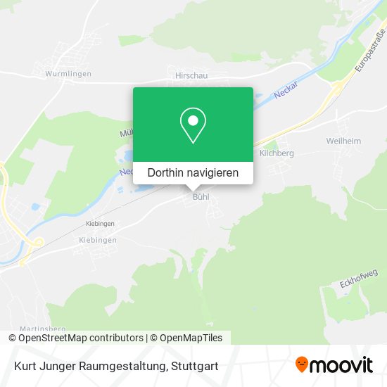 Kurt Junger Raumgestaltung Karte
