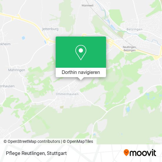 Pflege Reutlingen Karte