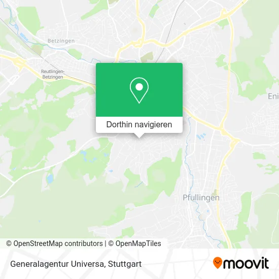 Generalagentur Universa Karte