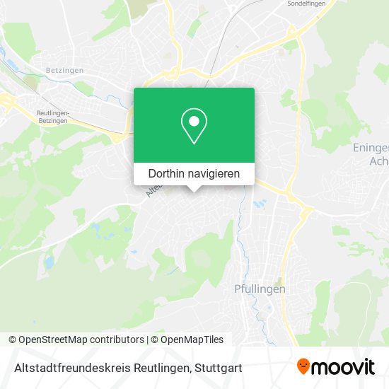 Altstadtfreundeskreis Reutlingen Karte