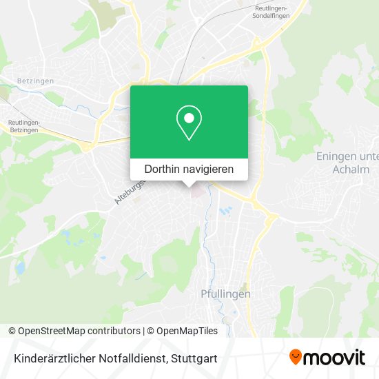 Kinderärztlicher Notfalldienst Karte