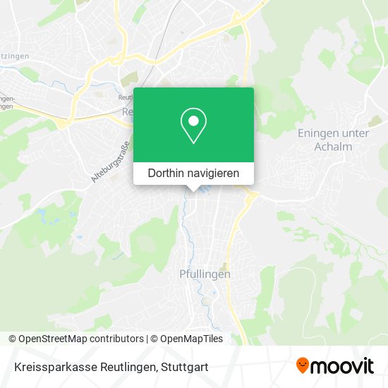 Kreissparkasse Reutlingen Karte