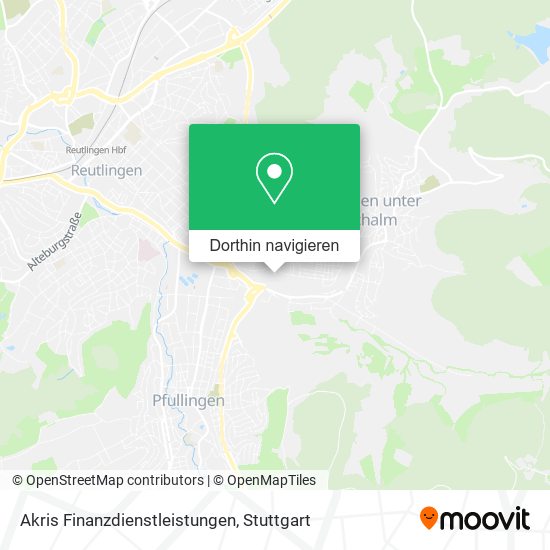 Akris Finanzdienstleistungen Karte