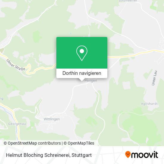 Helmut Bloching Schreinerei Karte