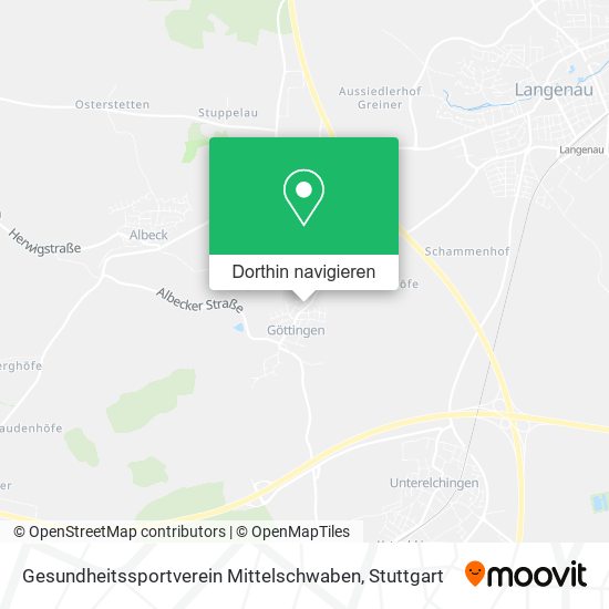 Gesundheitssportverein Mittelschwaben Karte