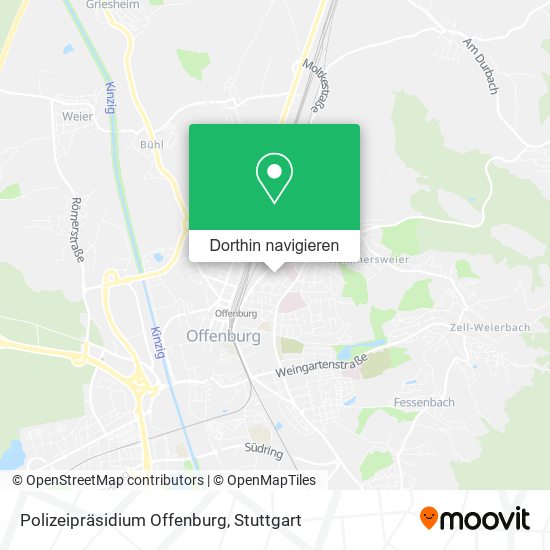 Polizeipräsidium Offenburg Karte